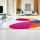 Handcrafted Vibrant Abstract Modern Living Room Rug